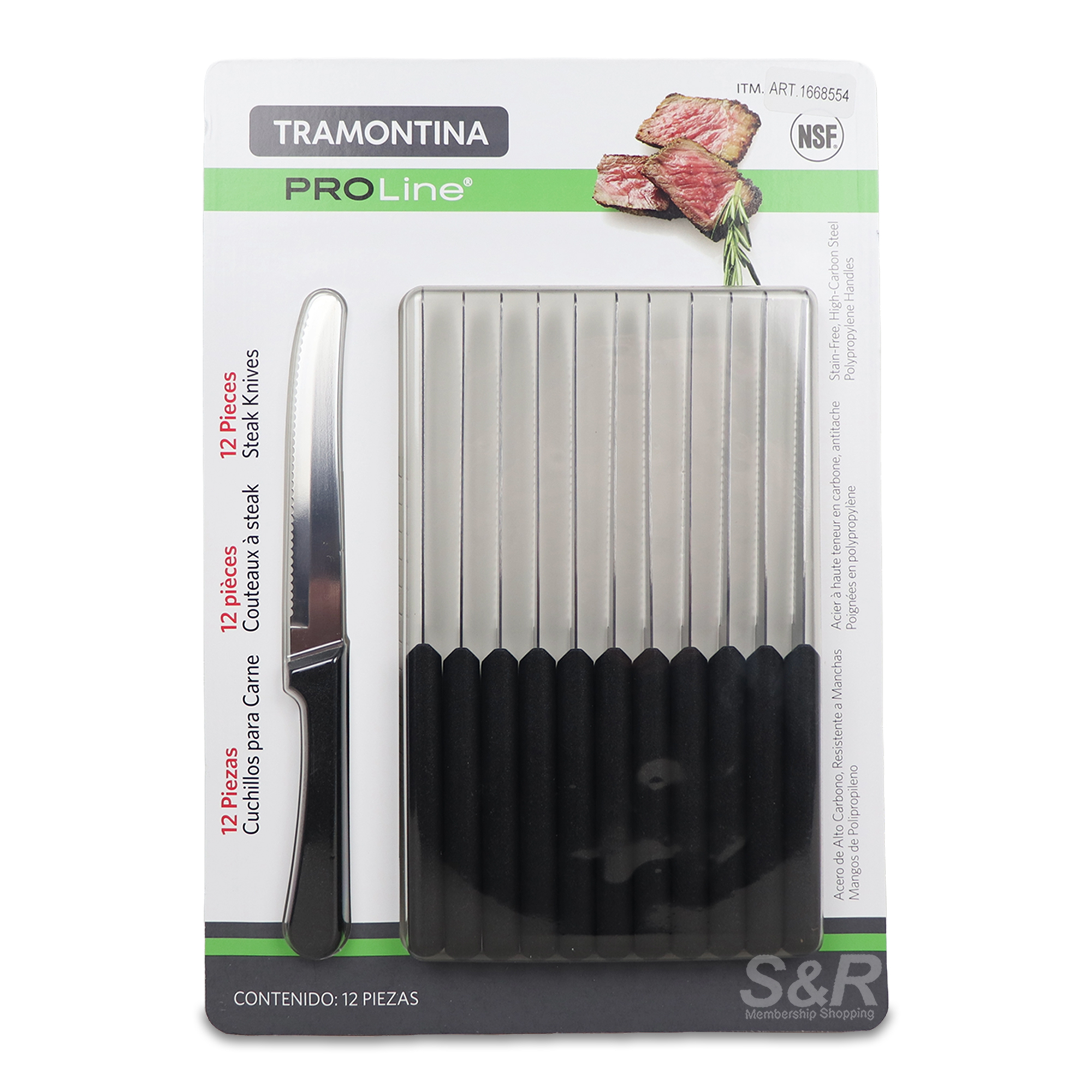 Tramontina Pro Line Steak Knives 12pcs Tramontina Pro Line Steak Knives 12pcs